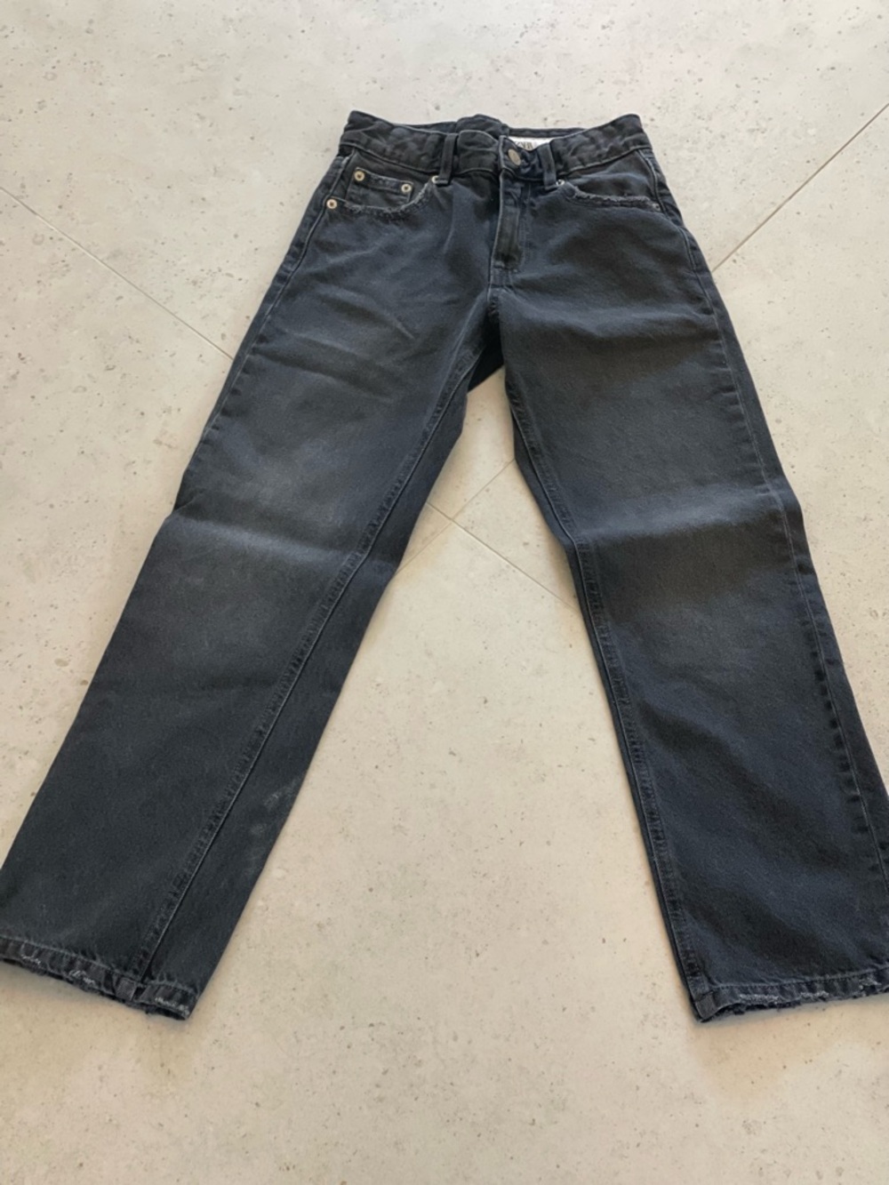 Zara Girls - Black Straight-Leg Jeans